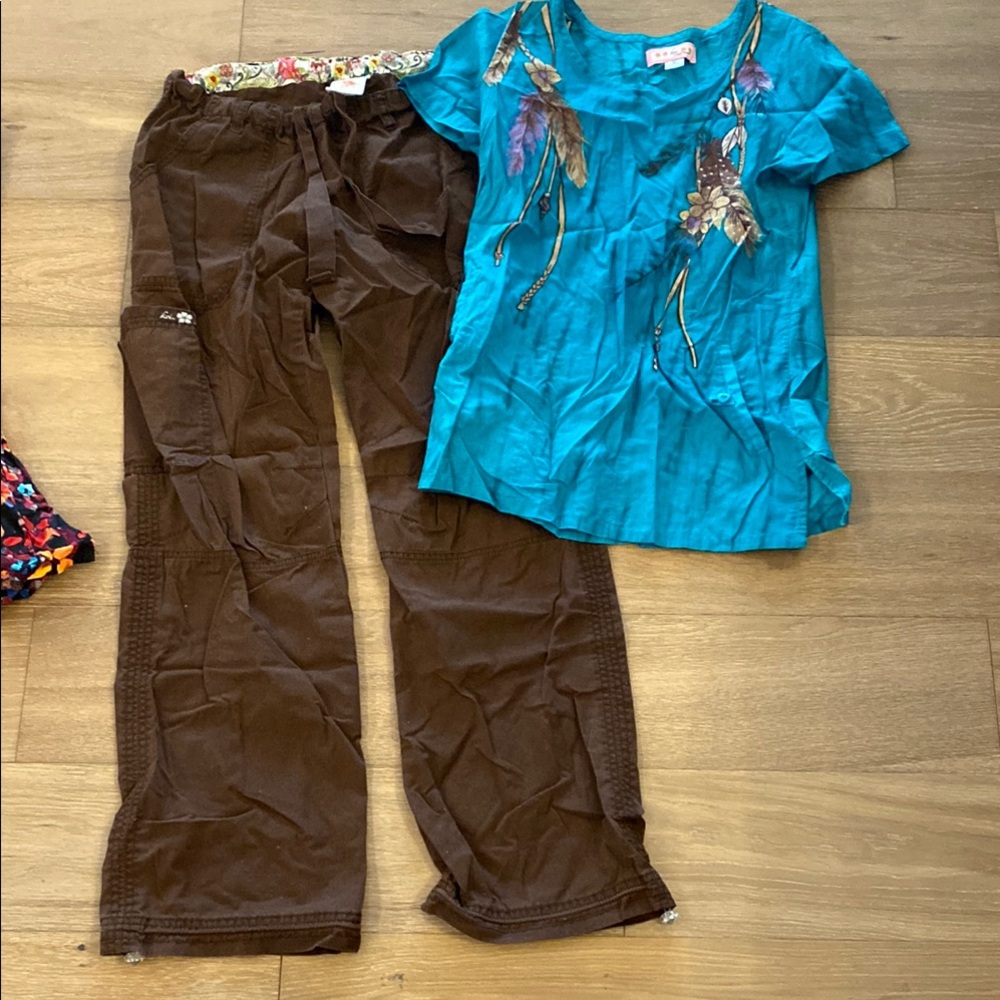 Brown Women's Scrub Set